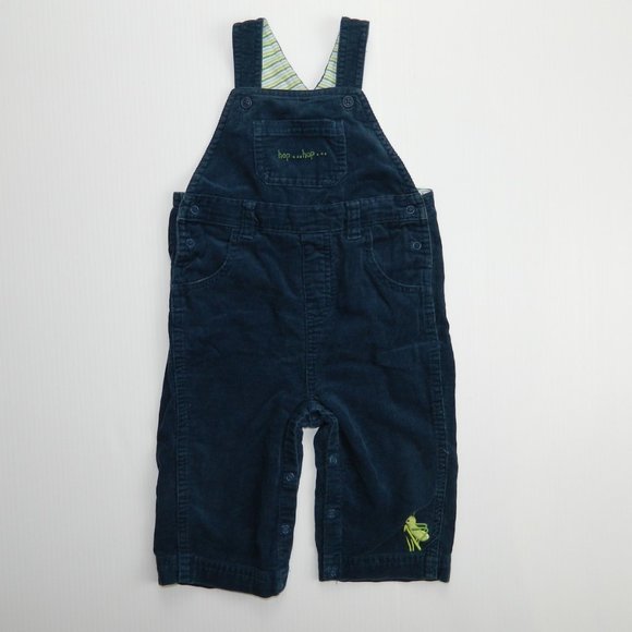 Gymboree  6-12 Months Boys Blue Corduroy Overalls - Picture 2 of 10